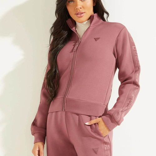 Guess Γυναικεία ζακέτα New Allie Scuba Zip Sweatshirt